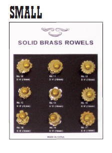Brass Spurs Rowel Card