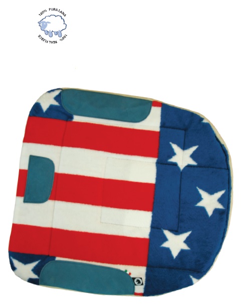 Barrel Saddlepad USA Flag Colour 